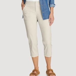 Eddie Bauer Women's Horizon High-Rise Straight Leg Cropped Pants, Size 20W New